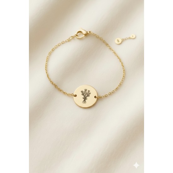 925 Ayar Gümüş Buket bileklik, isime özel çiçek bileklik 925 Ayar Gümüş Buket bileklik, isime özel çiçek bileklik