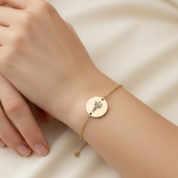 925 Ayar Gümüş Buket bileklik, isime özel çiçek bileklik 925 Ayar Gümüş Buket bileklik, isime özel çiçek bileklik