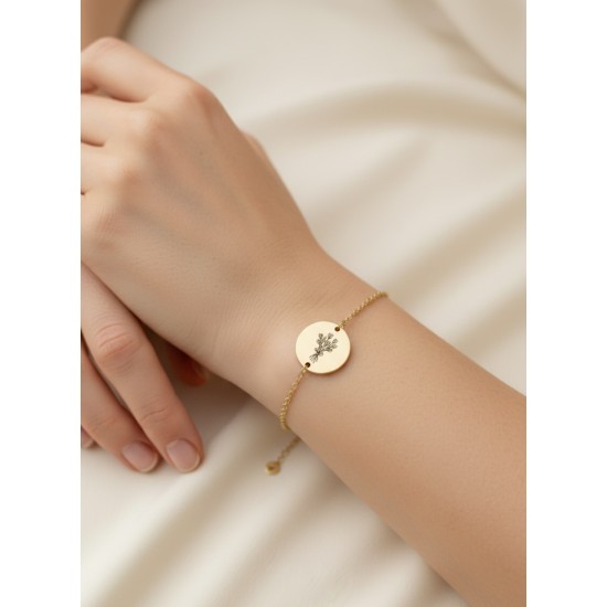 925 Ayar Gümüş Buket bileklik, isime özel çiçek bileklik 925 Ayar Gümüş Buket bileklik, isime özel çiçek bileklik