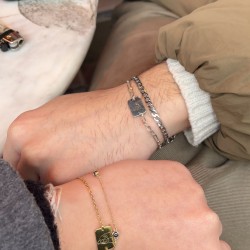 925 Ayar Gümüş Çift bileklik (iki adet) 925 Ayar Gümüş Çift bileklik (iki adet)