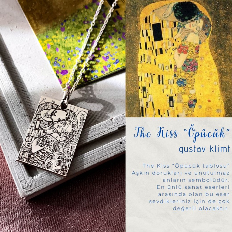 925 Ayar Gümüş The Kiss Kolye