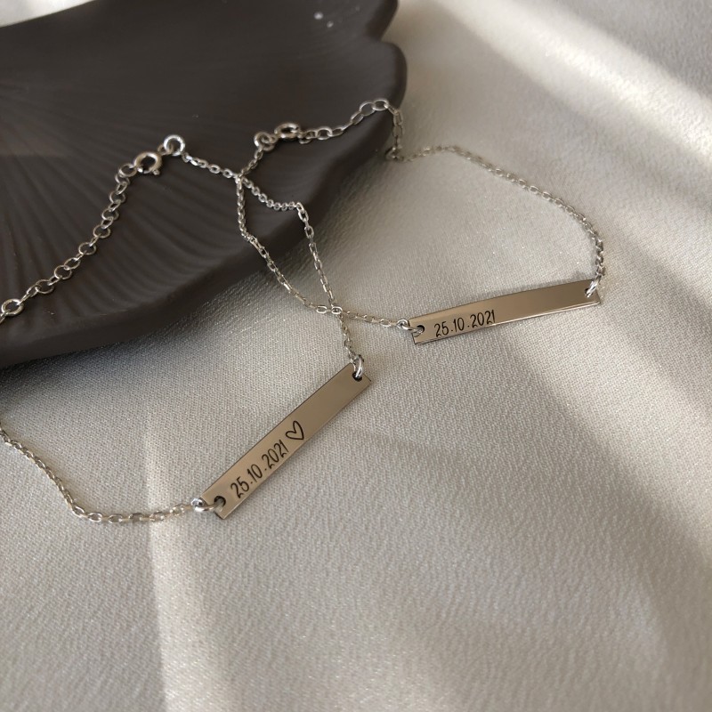 925 Ayar Gümüş  Zincirli Bileklik (Bir Adet)