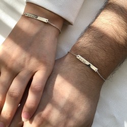 925 Ayar Gümüş  Zincirli Bileklik (Bir Adet) 925 Ayar Gümüş  Zincirli Bileklik (Bir Adet)