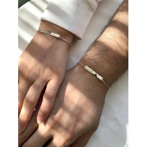 925 Ayar Gümüş  Zincirli Bileklik (Bir Adet)