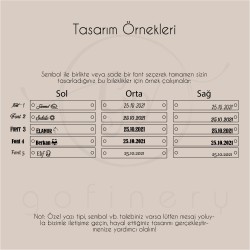 925 Ayar Gümüş Kişiye Özel Tarihli Bileklik (İki Adet) 925 Ayar Gümüş Kişiye Özel Tarihli Bileklik (İki Adet)