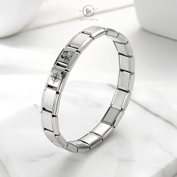 İtalyan 2 Adet Çelik bileklik (Kişiselleştirilebilir) İtalyan 2 Adet Çelik bileklik (Kişiselleştirilebilir)