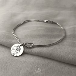 925 Ayar Gümüş Düğüm bileklik (bir adet) 925 Ayar Gümüş Düğüm bileklik (bir adet)