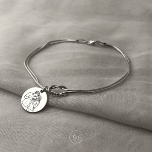 925 Ayar Gümüş Düğüm bileklik (bir adet)