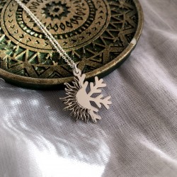 925 Ayar Gümüş Yaz ve Kış kolye 