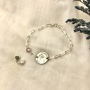 925 Ayar Gümüş Çizgisel Ataç Bileklik