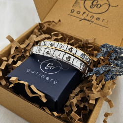 İtalyan 2 Adet Çelik Bileklik, Altın renk - Gümüş renk (Kişiselleştirilebilir) İtalyan 2 Adet Çelik Bileklik, Altın renk - Gümüş renk (Kişiselleştirilebilir)