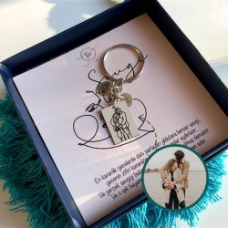 Çizgisel 2 harfli Anahtarlık (Bir adet) Çizgisel 2 harfli Anahtarlık (Bir adet)