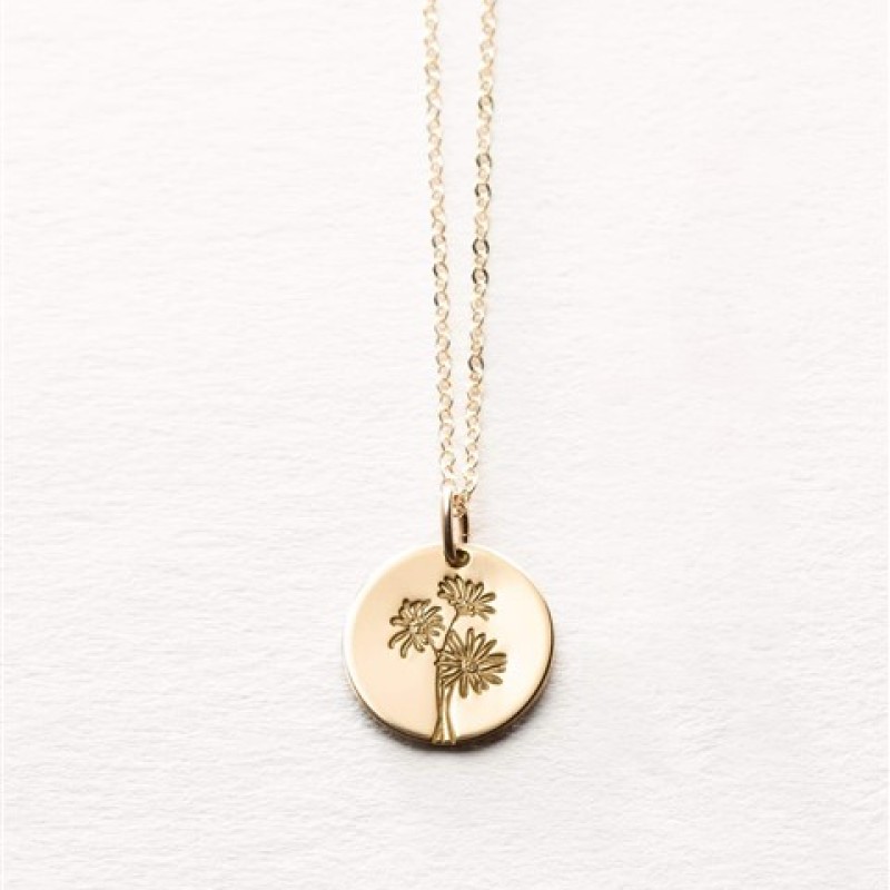 925 Ayar Gümüş Papatya Kolye