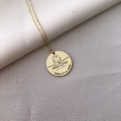 925 Ayar Gümüş Doğum Anısı Kolye