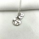925 Ayar Gümüş Dünya Ve 2 Harf Kolye