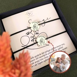 925 Ayar Gümüş Kişiye Özel (Bir Adet) Çizgisel İpli Bileklik 925 Ayar Gümüş Kişiye Özel (Bir Adet) Çizgisel İpli Bileklik