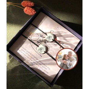 925 Ayar Gümüş Kişiye Özel (İki Adet) Çizgisel İpli Bileklik