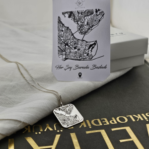 925 Ayar Gümüş Konum Kolye