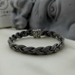 925 Ayar Gümüş  Örgü Bileklik 925 Ayar Gümüş  Örgü Bileklik
