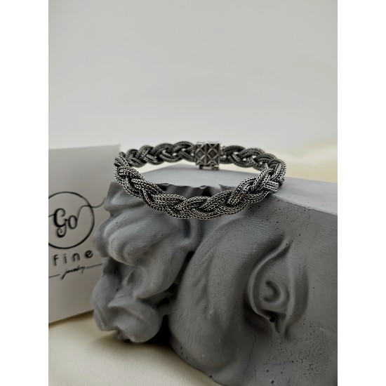 925 Ayar Gümüş  Örgü Bileklik 925 Ayar Gümüş  Örgü Bileklik