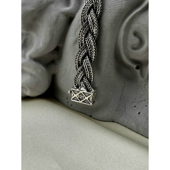 925 Ayar Gümüş  Örgü Bileklik 925 Ayar Gümüş  Örgü Bileklik