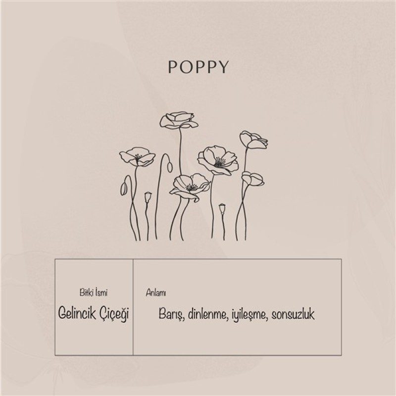 925 Ayar Gümüş Poppy Kolye
