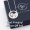 925 Ayar Gümüş  Fotoğraflı Kolye arkası qr kod kolye (2.5cm plaka)