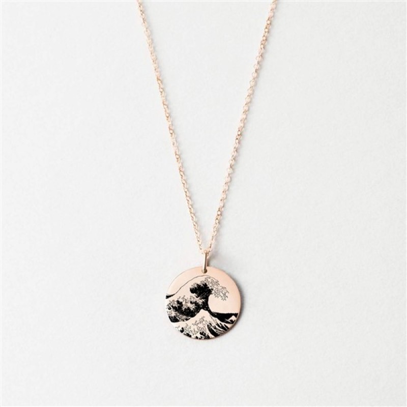 925 Ayar Gümüş The Great Wave Kolye