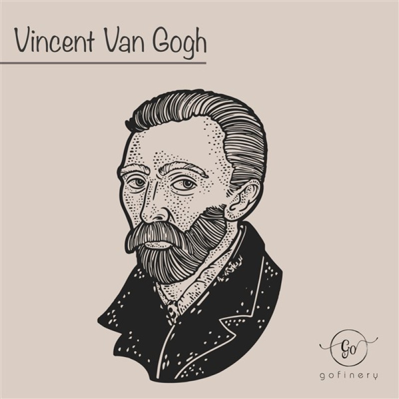 925 Ayar Gümüş Van Gogh Porte Kolye